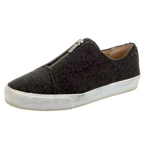Lafayette 148 gray wool slip-on sneakers